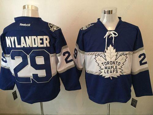 Maple Leafs 29 William Nylander Blue 2017 Centennial Classic Reebok Jersey