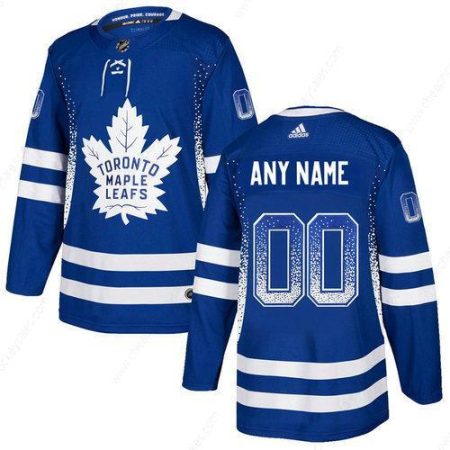 Maple Leafs Blue Men’s Customized Drift Fashion Adidas Jersey