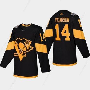 Men’s #14 Tanner Pearson Penguins Coors Light 2019 Stadium Series Black Authentic Jersey