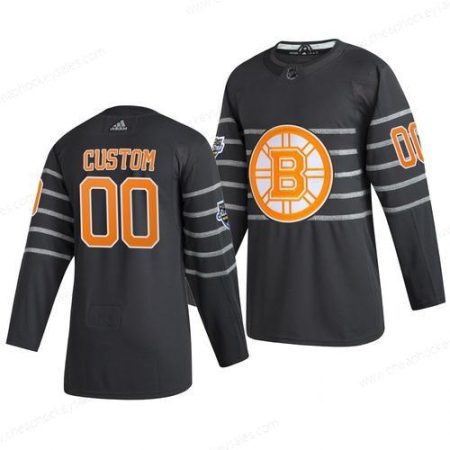 Men’s 2020 NHL All-Star Game Boston Bruins Custom Authentic Adidas Gray Jersey