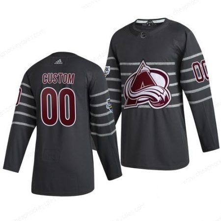 Men’s 2020 NHL All-Star Game Colorado Avalanche Custom Authentic Adidas Gray Jersey