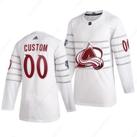 Men’s 2020 NHL All-Star Game Colorado Avalanche Custom Authentic Adidas White Jersey