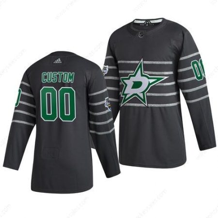 Men’s 2020 NHL All-Star Game Dallas Stars Custom Authentic Adidas Gray Jersey