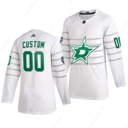 Men’s 2020 NHL All-Star Game Dallas Stars Custom Authentic Adidas White Jersey