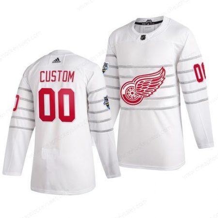 Men’s 2020 NHL All-Star Game Detroit Red Wings Custom Authentic Adidas White Jersey