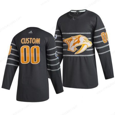 Men’s 2020 NHL All-Star Game Nashville Predators Custom Authentic Adidas Gray Jersey