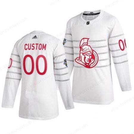 Men’s 2020 NHL All-Star Game Ottawa Senators Custom Authentic Adidas White Jersey