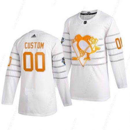 Men’s 2020 NHL All-Star Game Pittsburgh Penguins Custom Authentic Adidas White Jersey