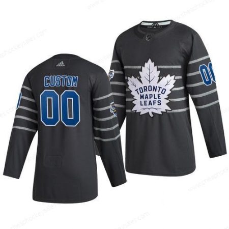 Men’s 2020 NHL All-Star Game Toronto Maple Leafs Custom Authentic Adidas Gray Jersey