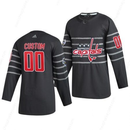 Men’s 2020 NHL All-Star Game Washington Capitals Custom Authentic Adidas Gray Jersey