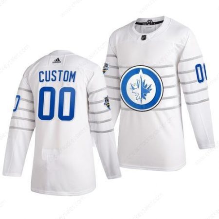 Men’s 2020 NHL All-Star Game Winnipeg Jets Custom Authentic Adidas White Jersey