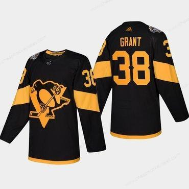 Men’s #38 Derek Grant Penguins Coors Light 2019 Stadium Series Black Authentic Jersey