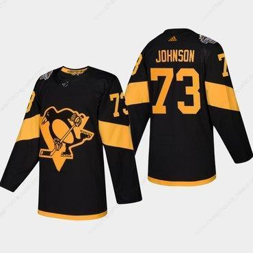 Men’s #73 Jack Johnson Penguins Coors Light 2019 Stadium Series Black Authentic Jersey