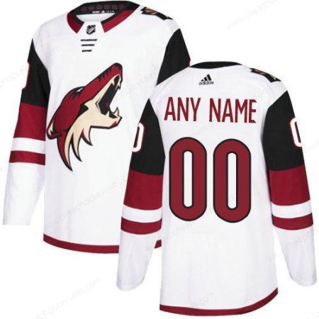 Men’s Adidas Arizona Coyotes NHL Authentic White Customized Jersey