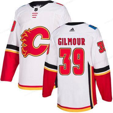 Men’s Adidas Calgary Flames #39 Doug Gilmour White Away Authentic NHL Jersey