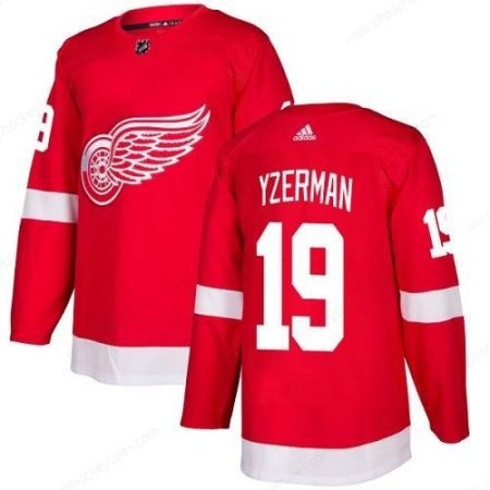 Men’s Adidas Detroit Red Wings #19 Steve Yzerman Red Home Authentic Stitched NHL Jersey