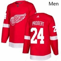 Men’s Adidas Detroit Red Wings 24 Bob Probert Premier Red Home NHL Jersey