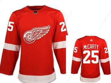 Men’s Adidas Detroit Red Wings #25 Darren Mccarty Red Home Authentic NHL Jersey