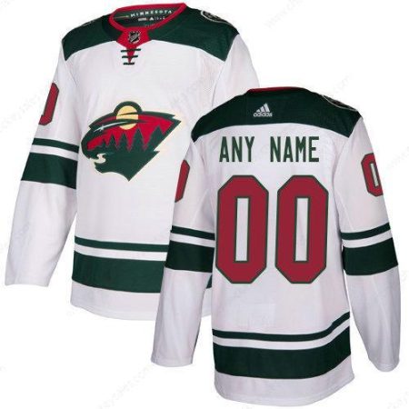 Men’s Adidas Minnesota Wild NHL Authentic White Customized Jersey