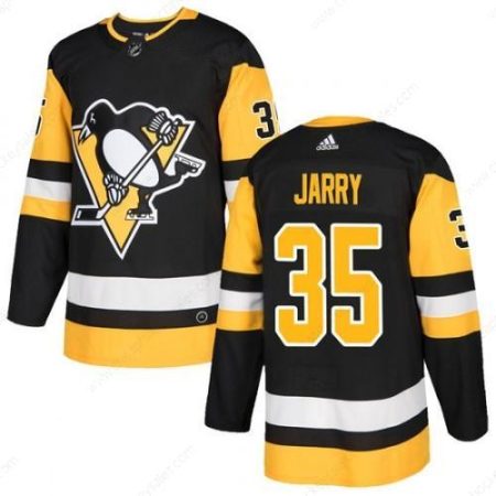 Men’s Adidas Pittsburgh Penguins #35 Tristan Jarry Black Stitched NHL Jersey