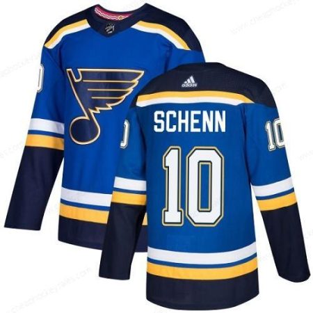 Men’s Adidas St. Louis Blues #10 Brayden Schenn Blue Home Authentic Stitched NHL Jersey