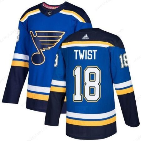 Men’s Adidas St. Louis Blues #18 Tony Twist Blue Home Authentic Stitched NHL Jersey