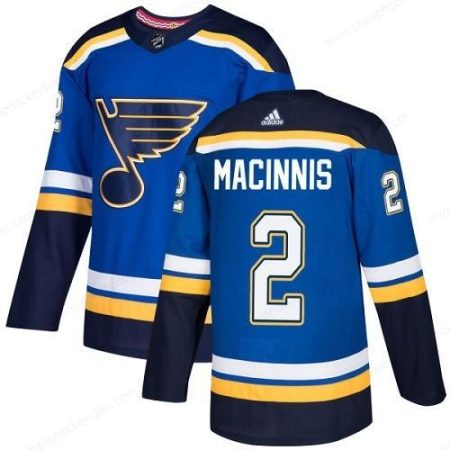 Men’s Adidas St. Louis Blues #2 Al Macinnis Blue Home Authentic Stitched NHL Jersey