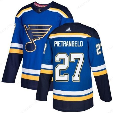 Men’s Adidas St. Louis Blues #27 Alex Pietrangelo Blue Home Authentic Stitched NHL Jersey