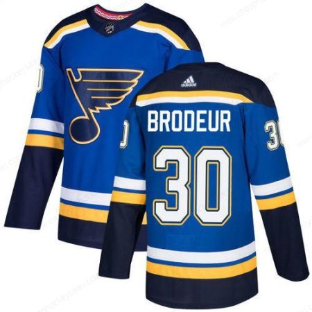 Men’s Adidas St. Louis Blues #30 Martin Brodeur Blue Home Authentic Stitched NHL Jersey