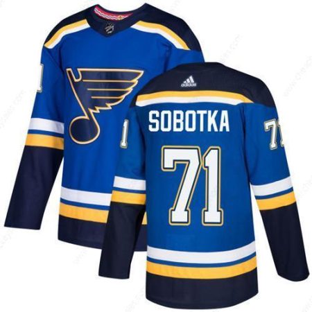 Men’s Adidas St. Louis Blues #71 Vladimir Sobotka Blue Home Authentic Stitched NHL Jersey