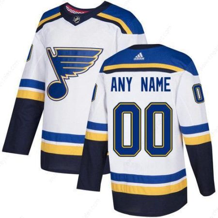 Men’s Adidas St. Louis Blues NHL Authentic White Customized Jersey