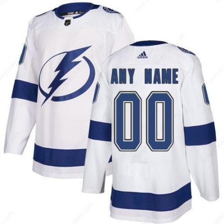 Men’s Adidas Tampa Bay NHL Authentic White Customized Jersey