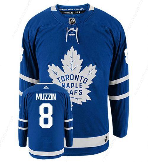 Men’s Adidas Toronto Maple Leafs #8 Jake Muzzin Royal Blue NHL Home Authentic Jersey