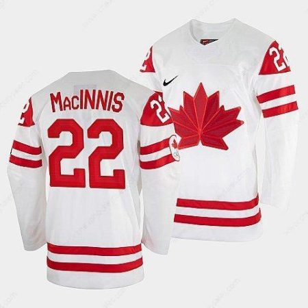 Men’s Al Macinnis Canada Hockey White 2022 Winter Olympic #22 Salt Lake City Jersey