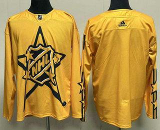 Men’s All-Star Game 2024 Yellow Primegreen Stitched Hockey Jersey