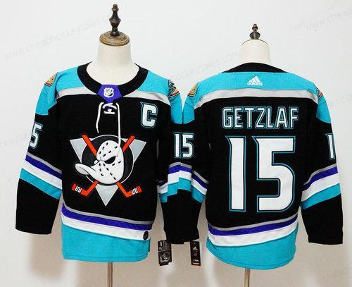 Men’s Anaheim Ducks #15 Ryan Getzlaf Adidas Black Alternate Authentic Player Jersey