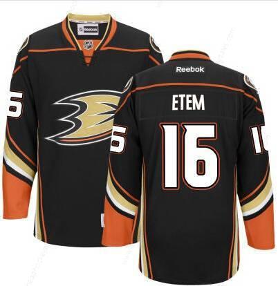 Men’s Anaheim Ducks #16 Emerson Etem Black Third Jersey