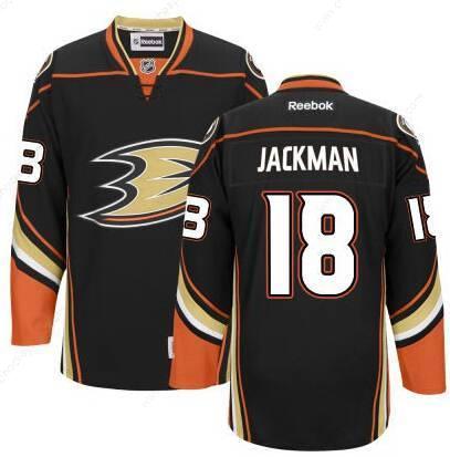 Men’s Anaheim Ducks #18 Tim Jackman Black Third Jersey