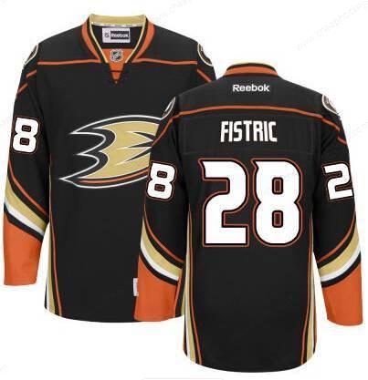 Men’s Anaheim Ducks #28 Mark Fistric Black Third Jersey