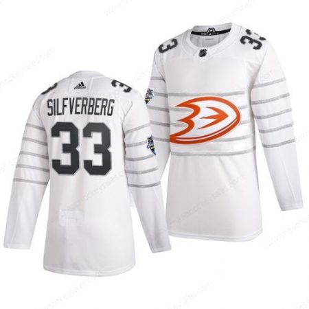 Men’s Anaheim Ducks #33 Jakob Silfverberg White 2020 NHL All-Star Game Adidas Jersey