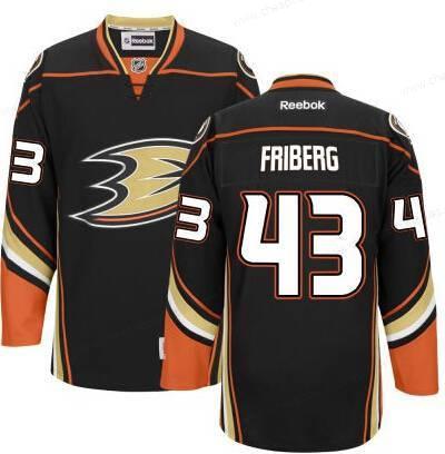 Men’s Anaheim Ducks #43 Max Friberg Black Third Jersey