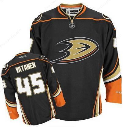 Men’s Anaheim Ducks #45 Sami Vatanen Black Third Jersey