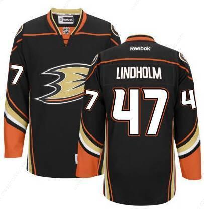 Men’s Anaheim Ducks #47 Hampus Lindholm Black Third Jersey