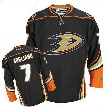 Men’s Anaheim Ducks #7 Andrew Cogliano Black Third Jersey