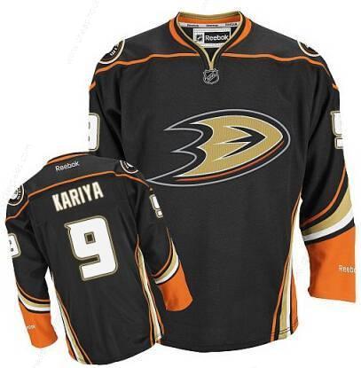 Men’s Anaheim Ducks #9 Paul Kariya Black Third Jersey