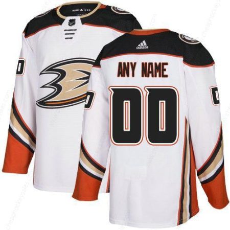 Men’s Anaheim Ducks Adidas White Authentic Custom Jersey