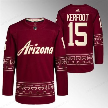 Men’s Arizona Coyotes #15 Alexander Kerfoot Garnet Alternate Pro Jersey