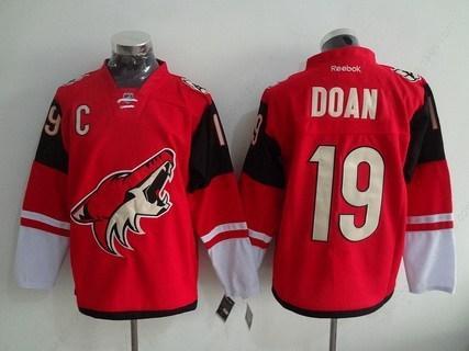 Men’s Arizona Coyotes #19 Shane Doan Reebok Red Premier Home Jersey