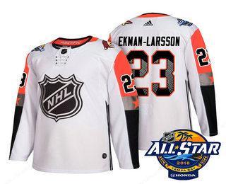 Men’s Arizona Coyotes #23 Oliver Ekman-Larsson White 2018 NHL All-Star Stitched Ice Hockey Jersey