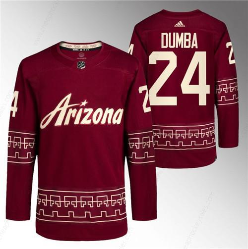 Men’s Arizona Coyotes #24 Matt Dumba Garnet Alternate Pro Jersey